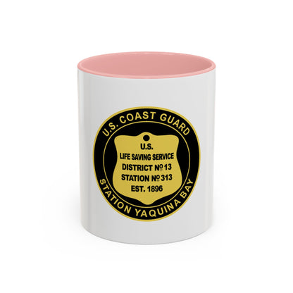 USCG Station Yaquina Bay (U.S. Coast Guard) Accent Coffee Mug