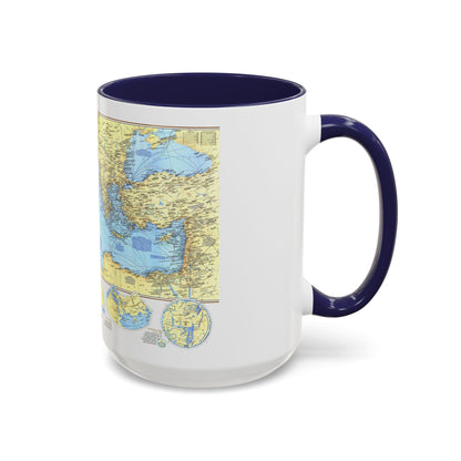 Mediterranean - Historic , 800 BC to AD 1500 (1982) (Map) Accent Coffee Mug