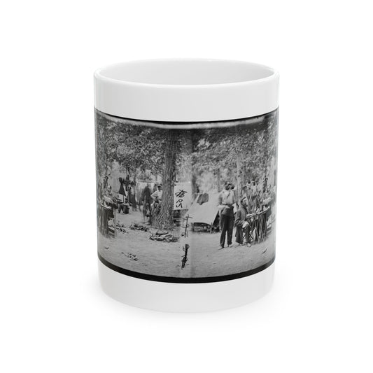 Bealeton, Virginia. Army Of The Potomac Officer's Mess Of Company D, 93d New York Infantry (U.S. Civil War) White Coffee Mug