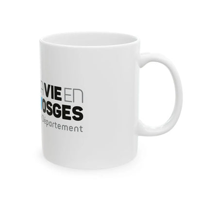 Flag of Vosges France - White Coffee Mug-Go Mug Yourself