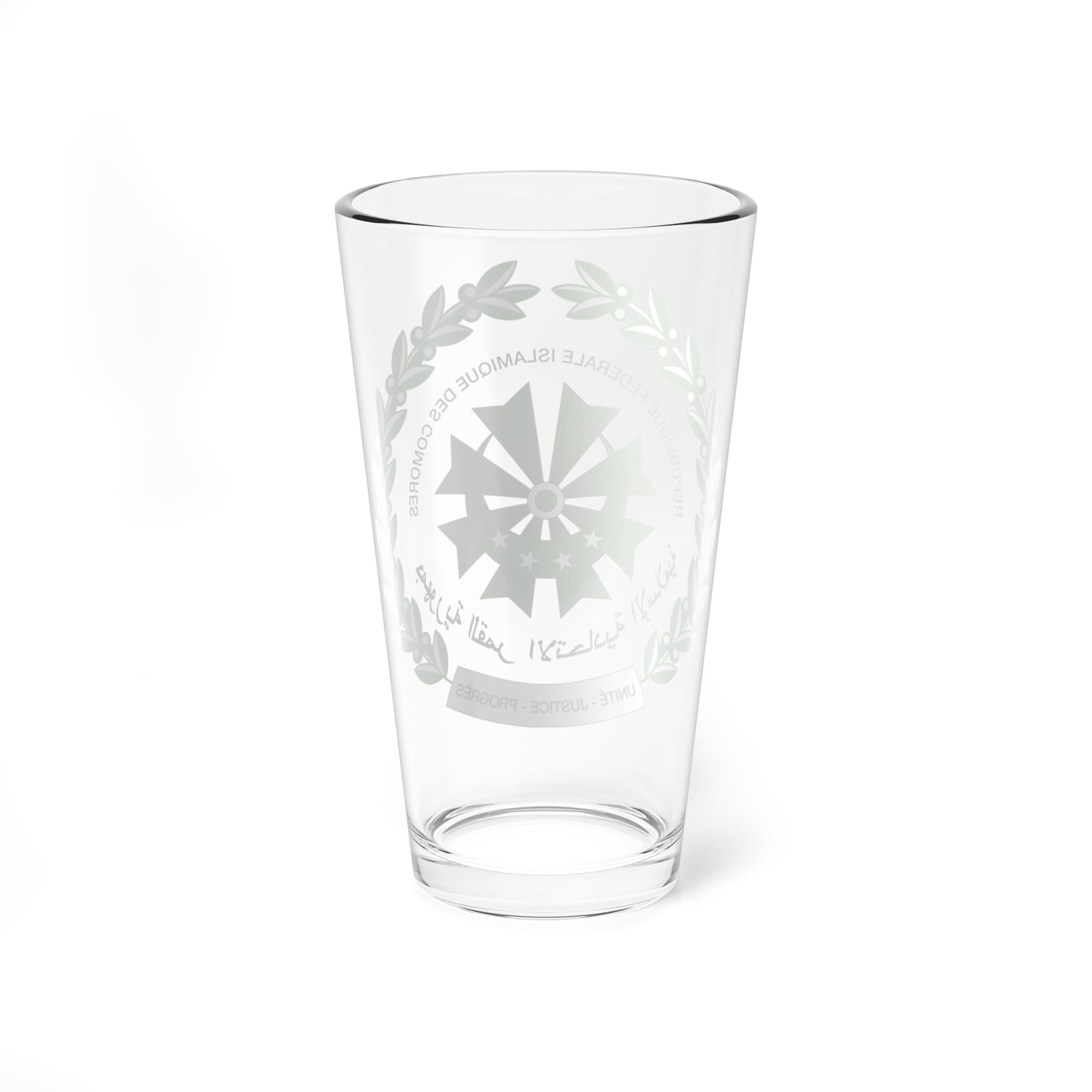 Seal of the Comoros 1978-2016 (Comoros) (Coat of Arms) Pint Glass 16oz