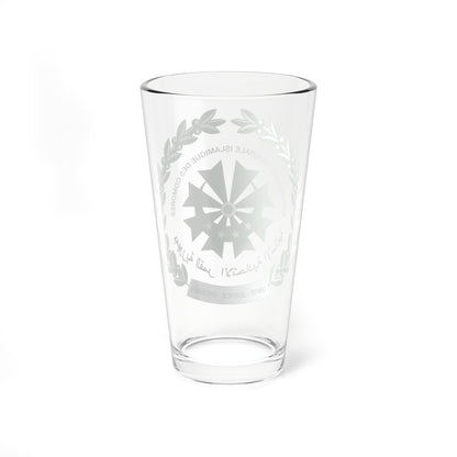 Seal of the Comoros 1978-2016 (Comoros) (Coat of Arms) Pint Glass 16oz