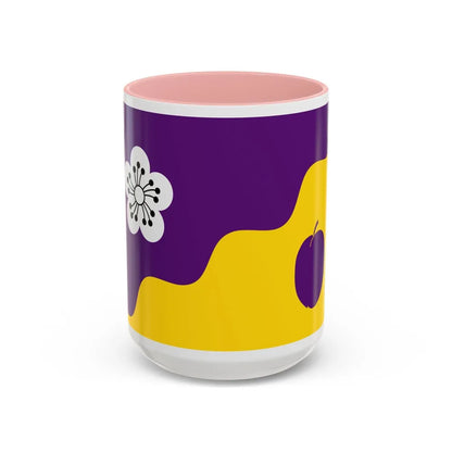 Flag of Flore UK - Accent Coffee Mug-15oz-Pink-Go Mug Yourself