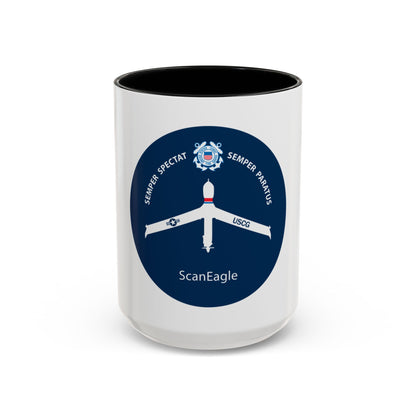 USCG Scan Eagle (U.S. Coast Guard) Accent Coffee Mug