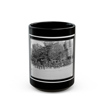 A Post Of Mountain Howitzers That Saw War Service (U.S. Civil War) Black Coffee Mug