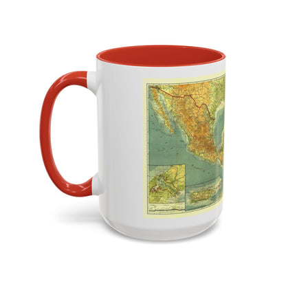 Central America and the West Indies (1922) (Map) Accent Coffee Mug