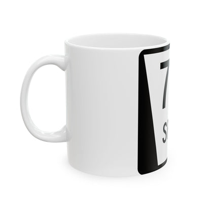 N SPUR 71F (Nebraska) (Road Sign) White Coffee Mug