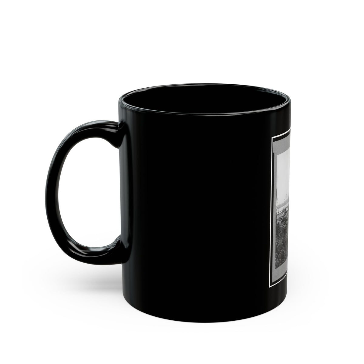 Broadway Landing, Appomattox River, Virginia (U.S. Civil War) Black Coffee Mug