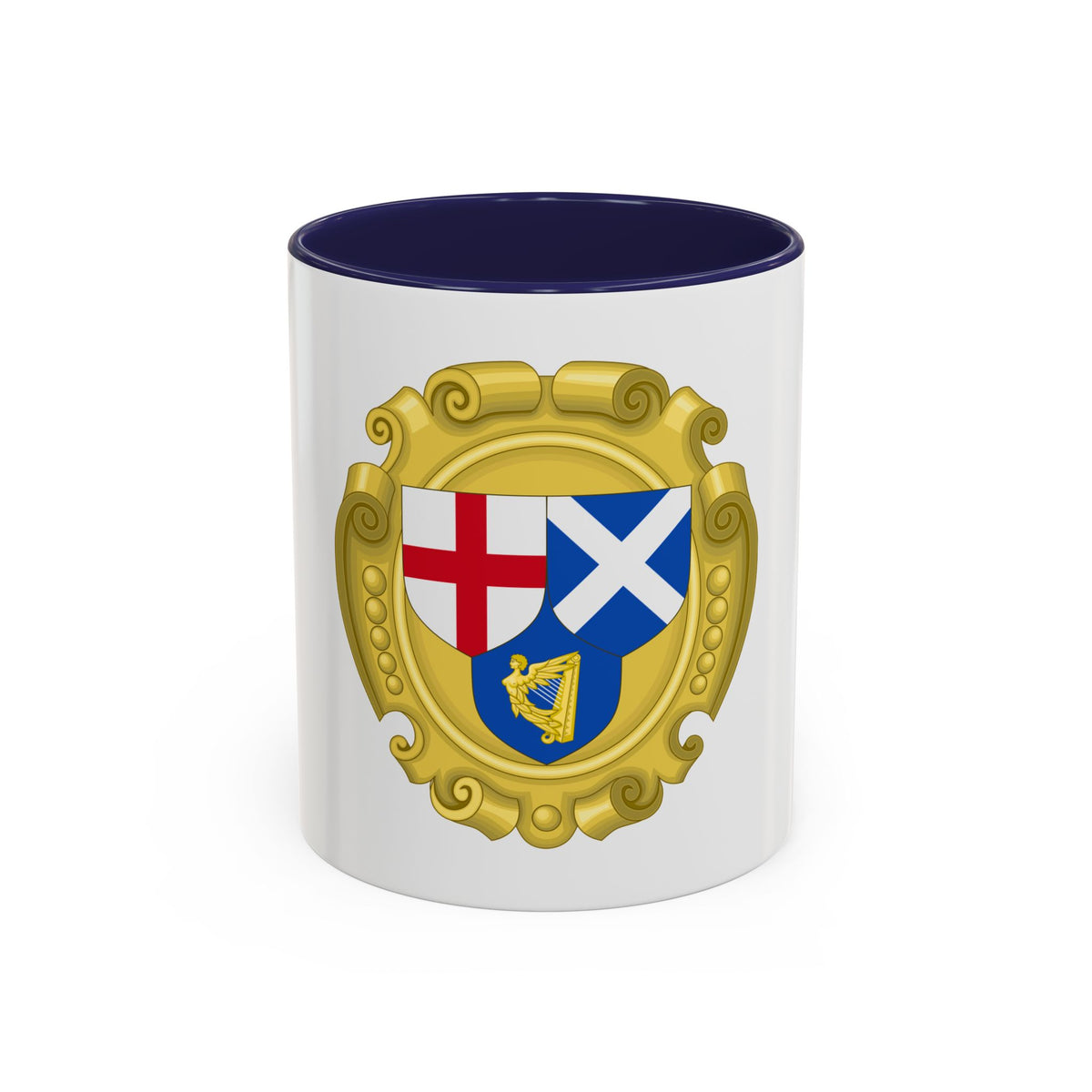 Coat of Arms of the Commonwealth of England, Scotland and Ireland - Accent Coffee Mug