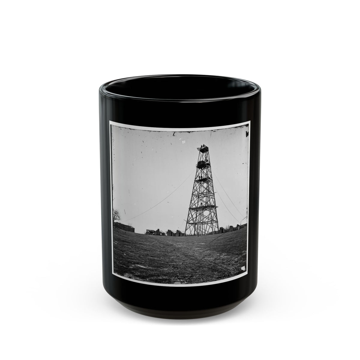 Bermuda Hundred, Va. Butler's Signal Tower; Another View (U.S. Civil War) Black Coffee Mug