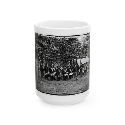 Bealeton, Va. Drum Corps, 93d New York Infantry (U.S. Civil War) White Coffee Mug
