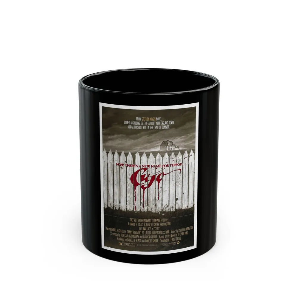 CUJO (TEASER) 1983 Movie Poster - Black Coffee Mug-11oz-Go Mug Yourself