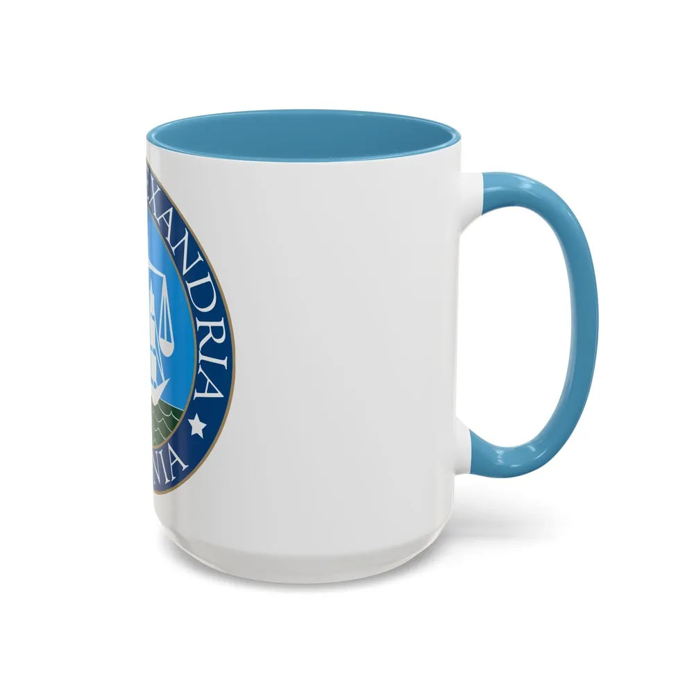 Seal of Alexandria Virginia - Accent Coffee Mug-Go Mug Yourself