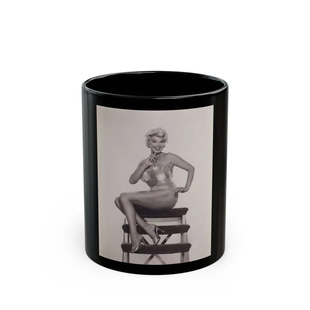 Barbara Nichols #547 (Vintage Female Icon) Black Coffee Mug-11oz-Go Mug Yourself