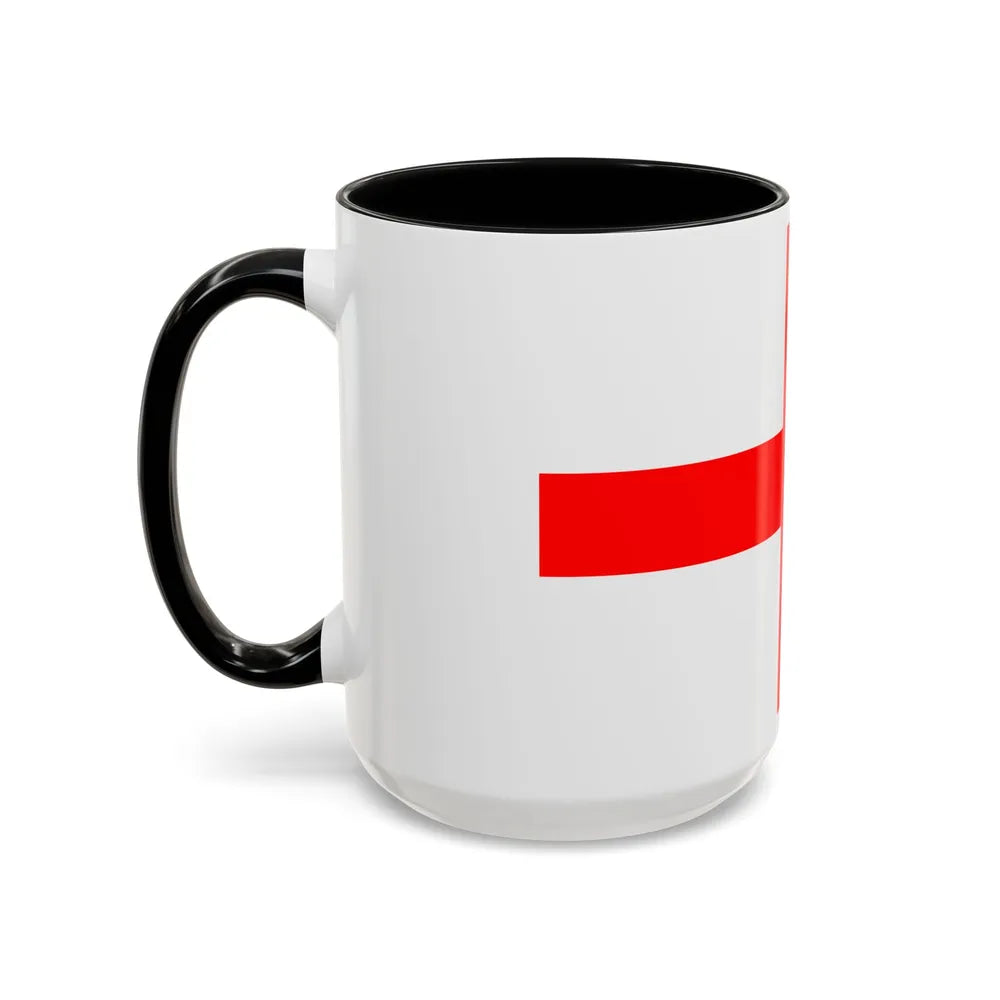 Flag of Alessandria Italy - Accent Coffee Mug-Go Mug Yourself