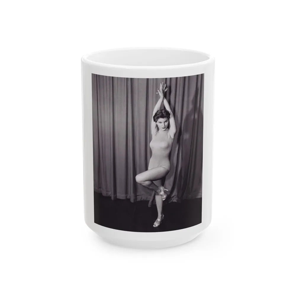 Debra Paget #07 1 (Vintage Female Icon) White Coffee Mug-15oz-Go Mug Yourself