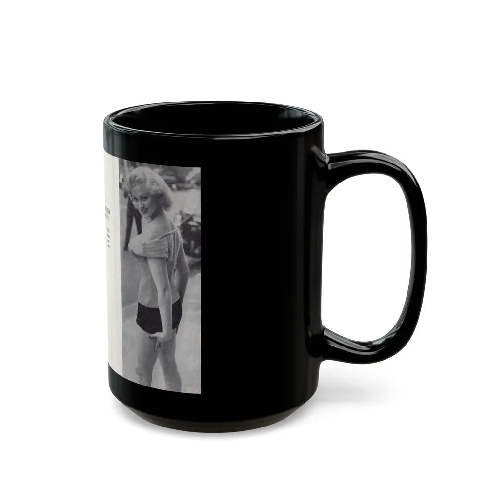 Norma Sykes #146 - 66 PHOTOGRAPHS OF Sabrina U.K. Pocket Mag. Pages 22 & 23 (Vintage Female Icon) Black Coffee Mug-Go Mug Yourself