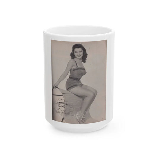 Debra Paget #504 (Vintage Female Icon) White Coffee Mug-15oz-Go Mug Yourself