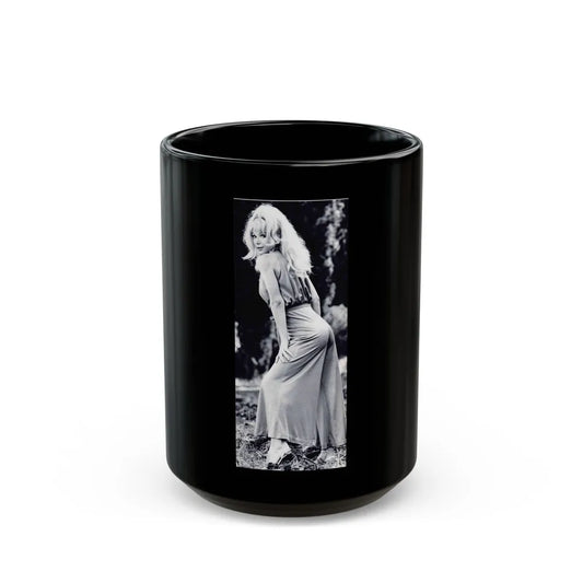 Francine York #159 (Vintage Female Icon) Black Coffee Mug-15oz-Go Mug Yourself