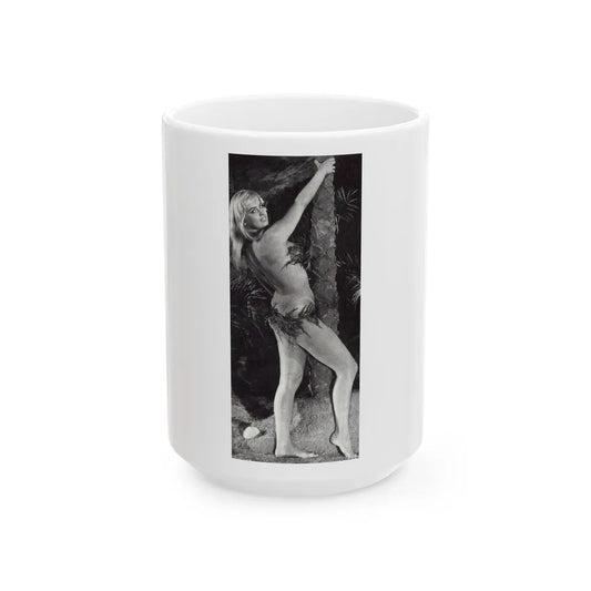 Barbara Valentin #07 (Vintage Female Icon) White Coffee Mug-15oz-Go Mug Yourself