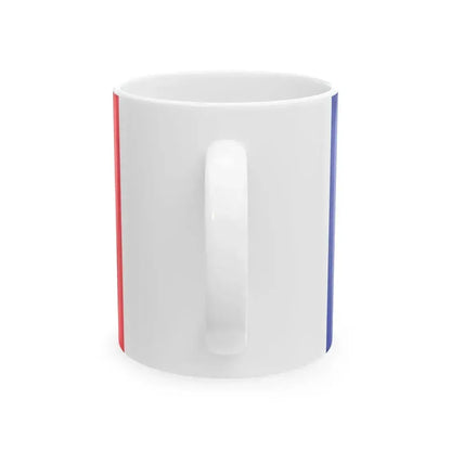61e regiment dinfanterie de ligne - drapeau (France) White Coffee Mug - Go Mug Yourself