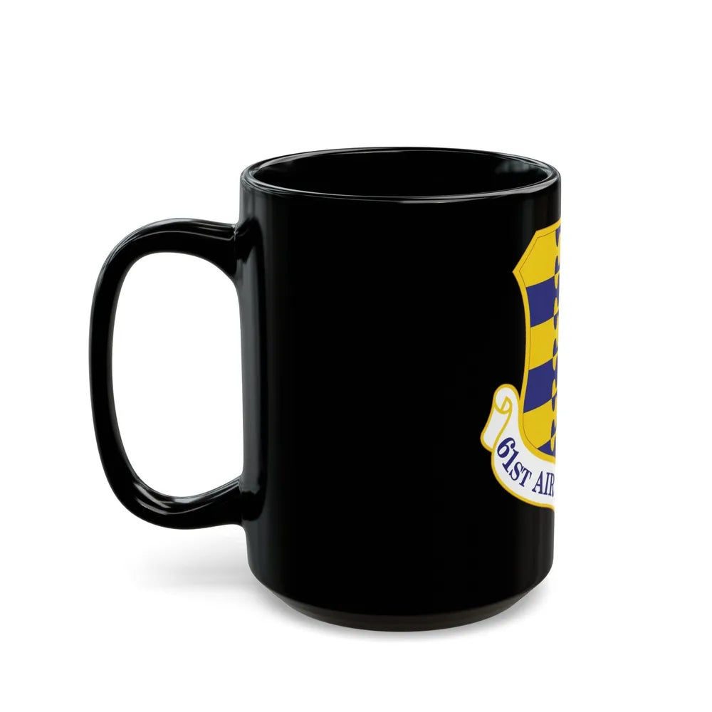 61st Air Base Wing (U.S. Air Force) Black Coffee Mug-Go Mug Yourself