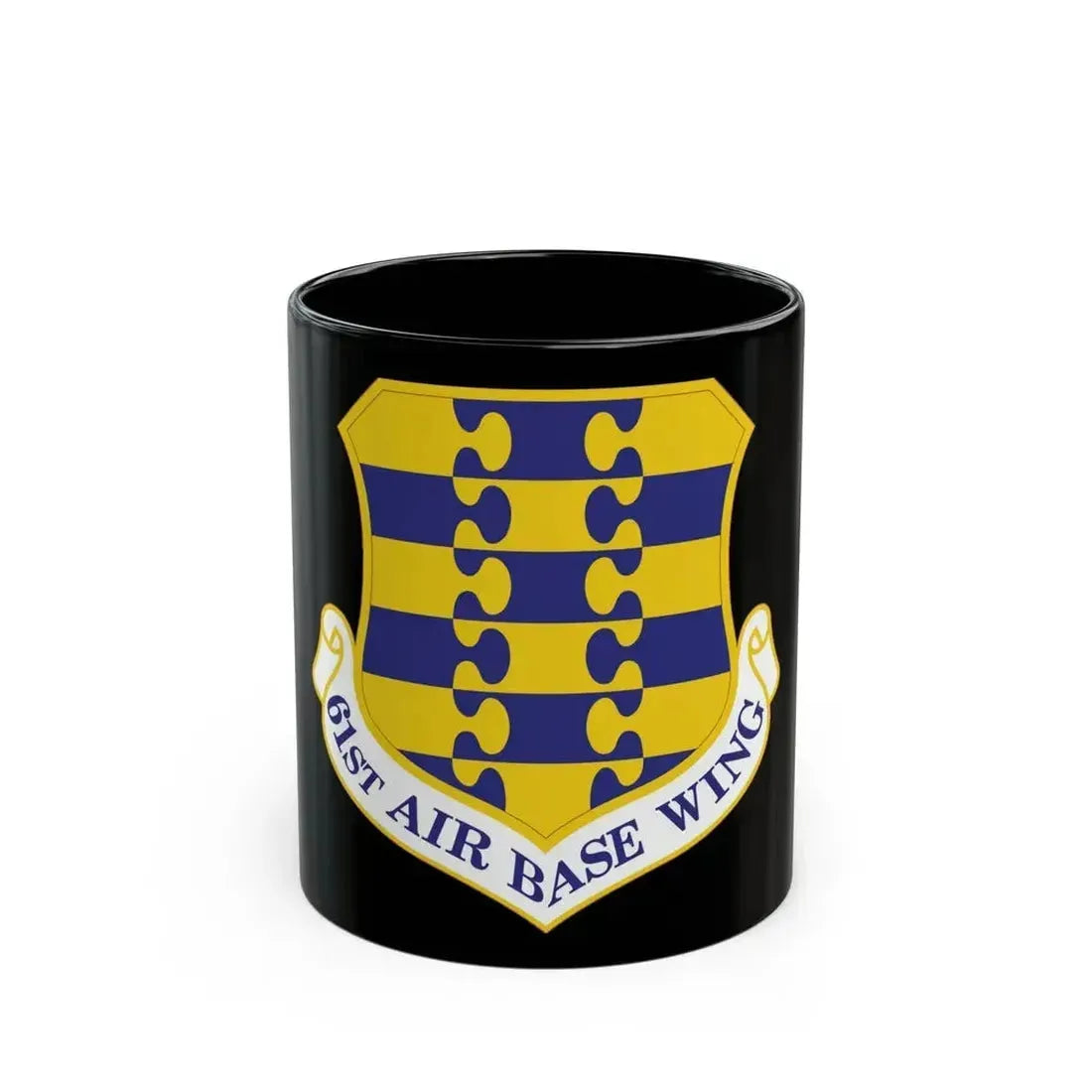61st Air Base Wing (U.S. Air Force) Black Coffee Mug 11oz - Go Mug Yourself