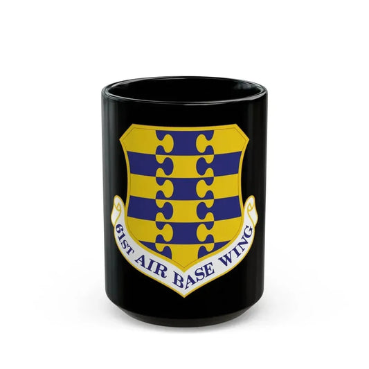 61st Air Base Wing (U.S. Air Force) Black Coffee Mug 15oz - Go Mug Yourself