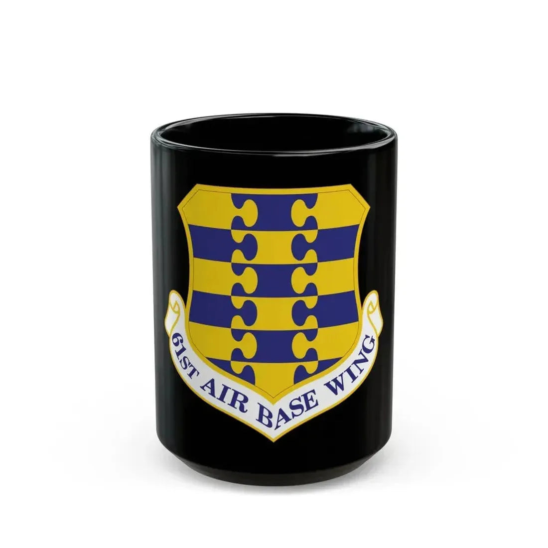61st Air Base Wing (U.S. Air Force) Black Coffee Mug - Go Mug Yourself