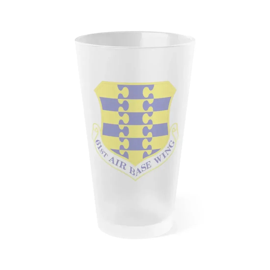 61st Air Base Wing (U.S. Air Force) Frosted Pint Glass 16oz Default Title - Go Mug Yourself