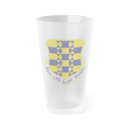 61st Air Base Wing (U.S. Air Force) Frosted Pint Glass 16oz Default Title - Go Mug Yourself