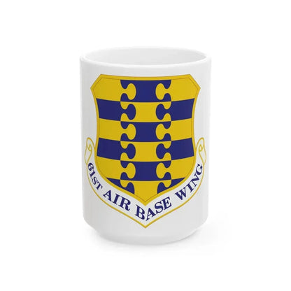 61st Air Base Wing (U.S. Air Force) White Coffee Mug 15oz - Go Mug Yourself