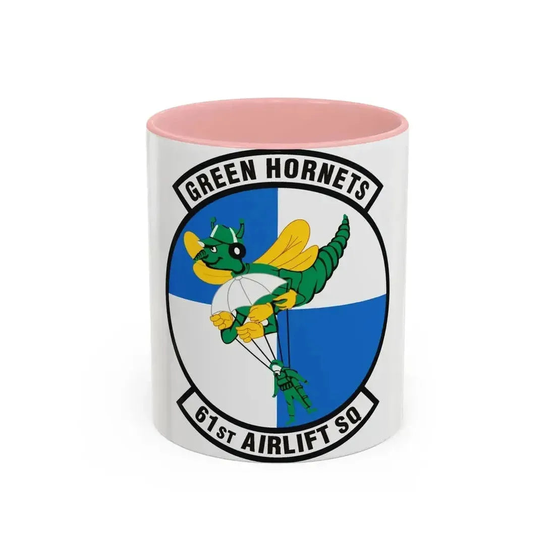 61st Airlift Squadron (U.S. Air Force) Accent Coffee Mug 11oz Pink - Go Mug Yourself