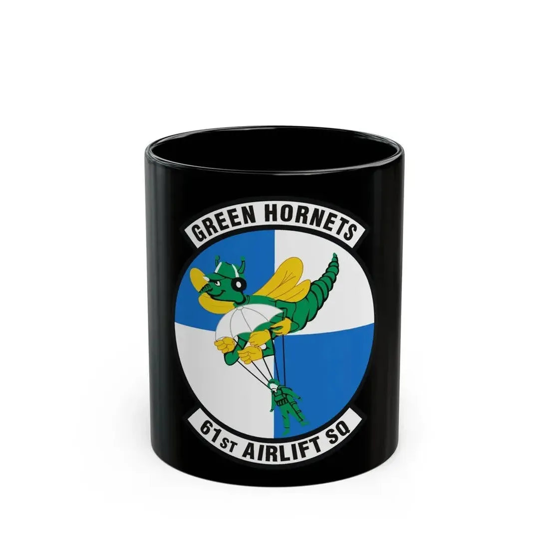 61st Airlift Squadron (U.S. Air Force) Black Coffee Mug 11oz - Go Mug Yourself