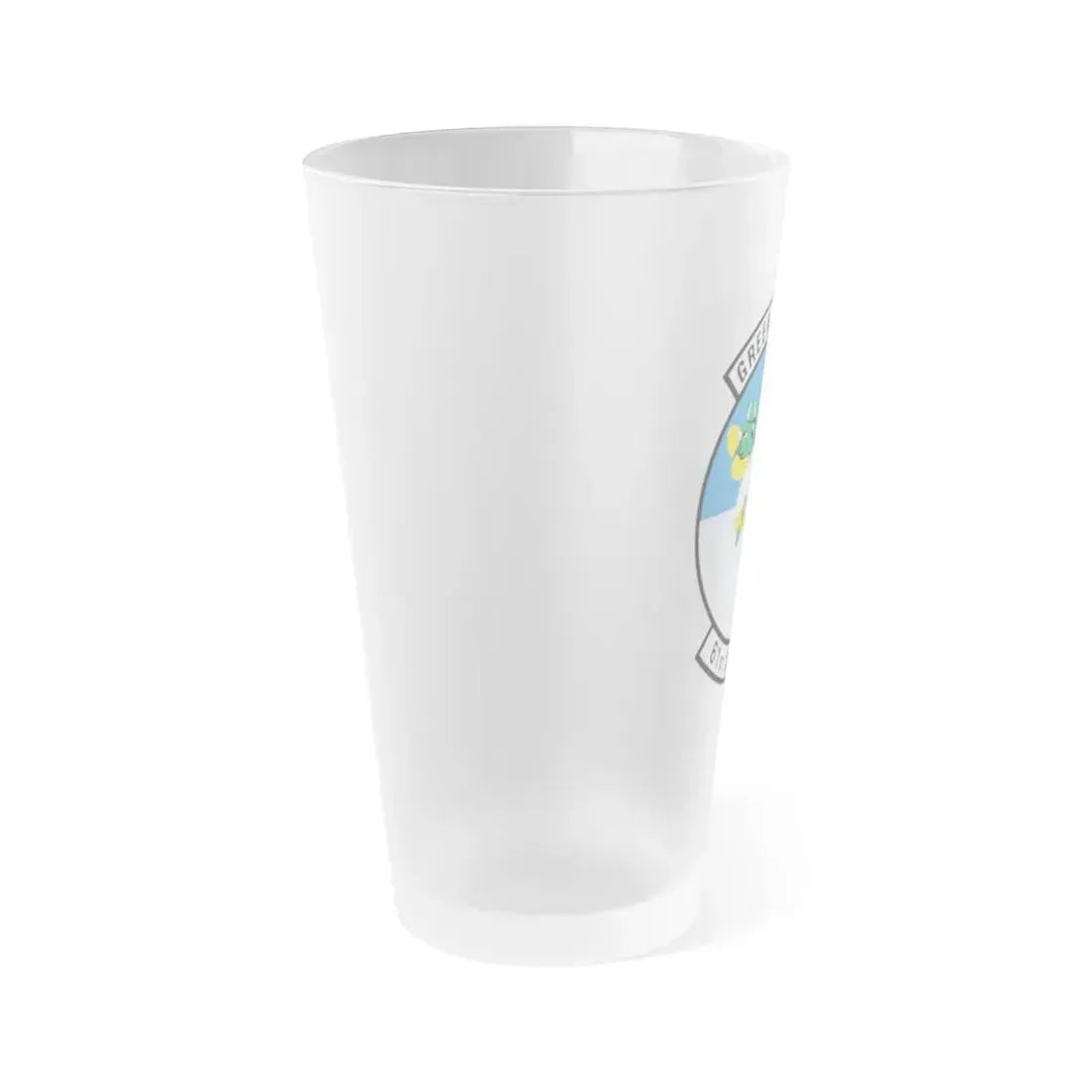 61st Airlift Squadron (U.S. Air Force) Frosted Pint Glass 16oz - Go Mug Yourself