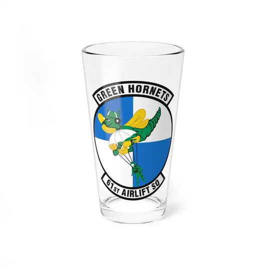 61st Airlift Squadron (U.S. Air Force) Pint Glass 16oz 16oz - Go Mug Yourself