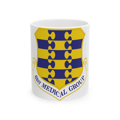 61st Medical Group (U.S. Air Force) White Coffee Mug-11oz-Go Mug Yourself