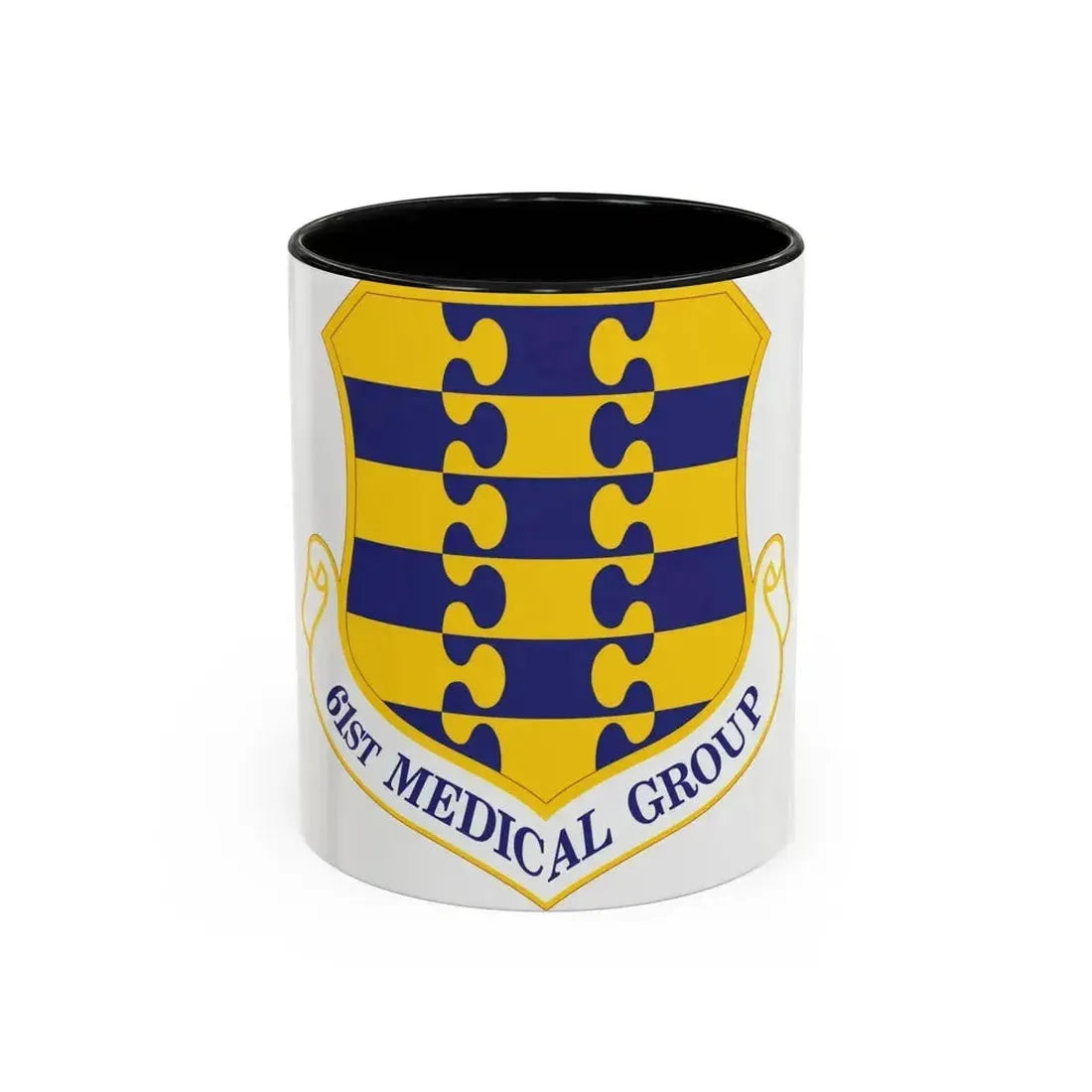 61st Medical Group (U.S. Air Force) Accent Coffee Mug 11oz Black - Go Mug Yourself