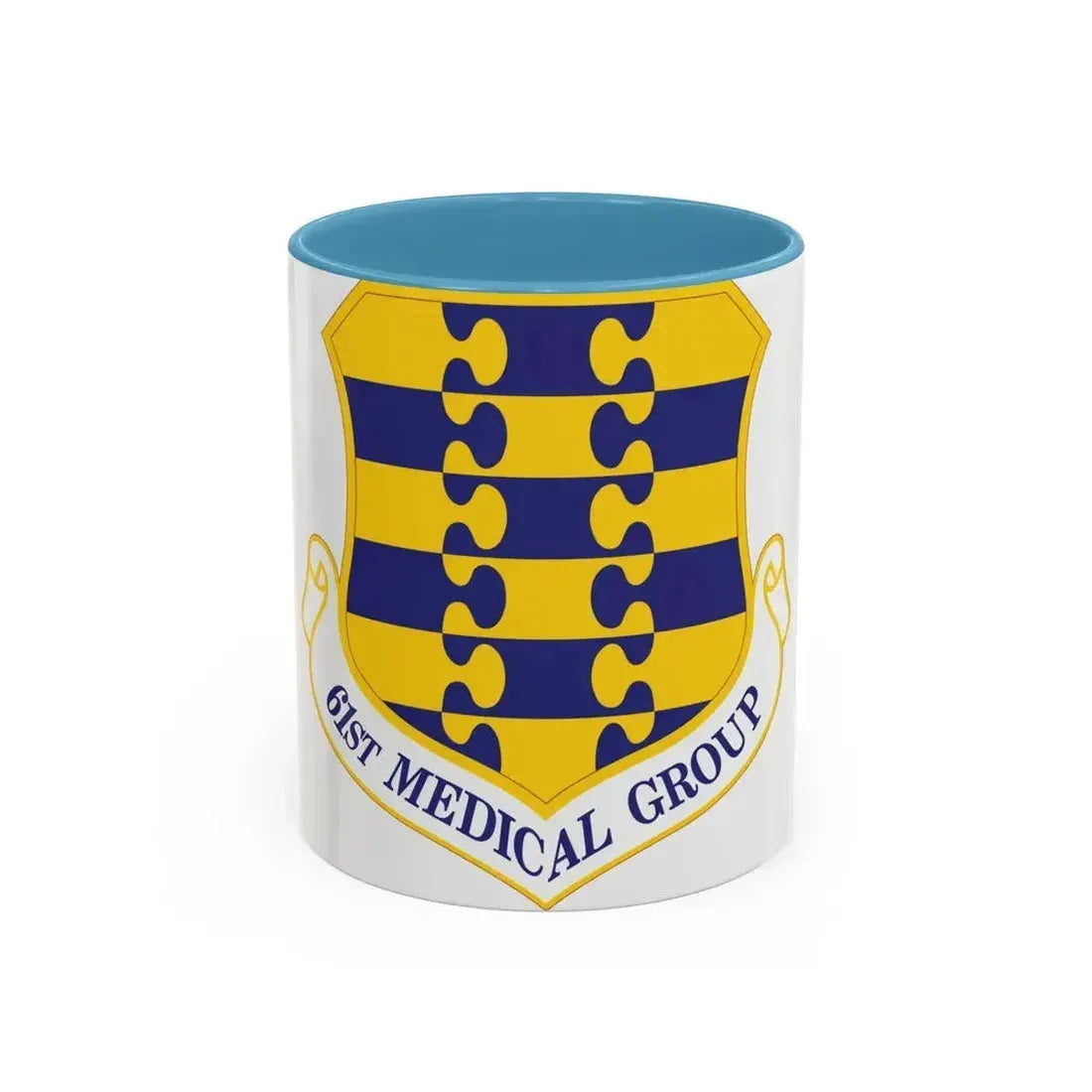 61st Medical Group (U.S. Air Force) Accent Coffee Mug 11oz Light Blue - Go Mug Yourself