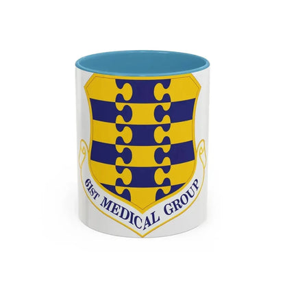 61st Medical Group (U.S. Air Force) Accent Coffee Mug 11oz Light Blue - Go Mug Yourself