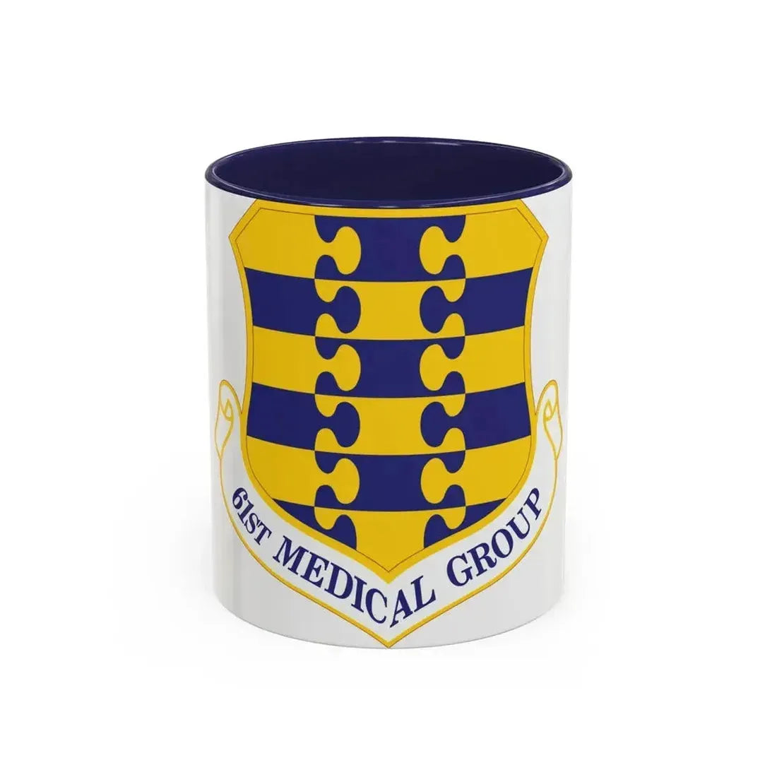 61st Medical Group (U.S. Air Force) Accent Coffee Mug 11oz Navy - Go Mug Yourself
