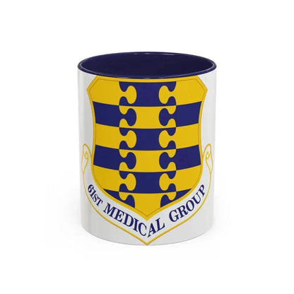 61st Medical Group (U.S. Air Force) Accent Coffee Mug 11oz Navy - Go Mug Yourself