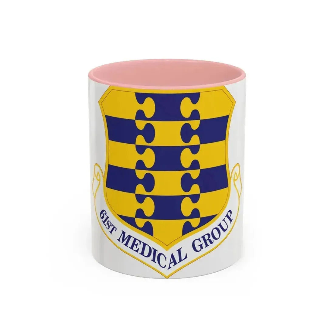 61st Medical Group (U.S. Air Force) Accent Coffee Mug 11oz Pink - Go Mug Yourself