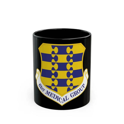 61st Medical Group (U.S. Air Force) Black Coffee Mug 11oz - Go Mug Yourself