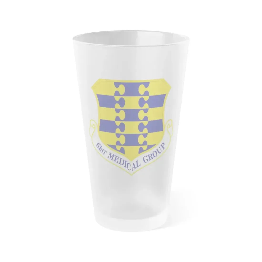 61st Medical Group (U.S. Air Force) Frosted Pint Glass 16oz Default Title - Go Mug Yourself
