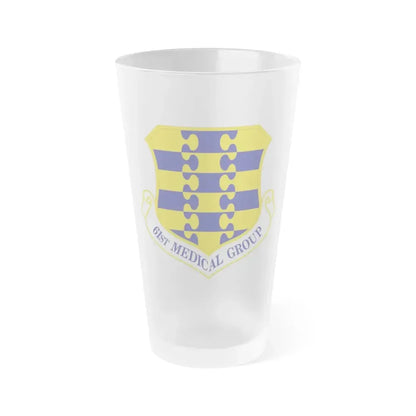 61st Medical Group (U.S. Air Force) Frosted Pint Glass 16oz Default Title - Go Mug Yourself