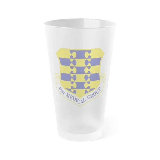 61st Medical Group (U.S. Air Force) Frosted Pint Glass 16oz Default Title - Go Mug Yourself