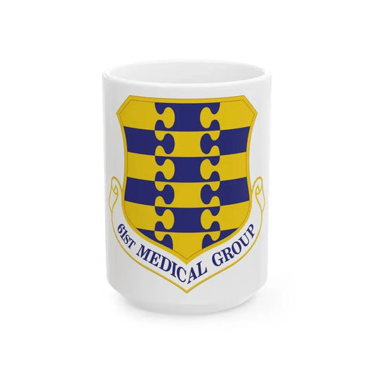 61st Medical Group (U.S. Air Force) White Coffee Mug 15oz - Go Mug Yourself