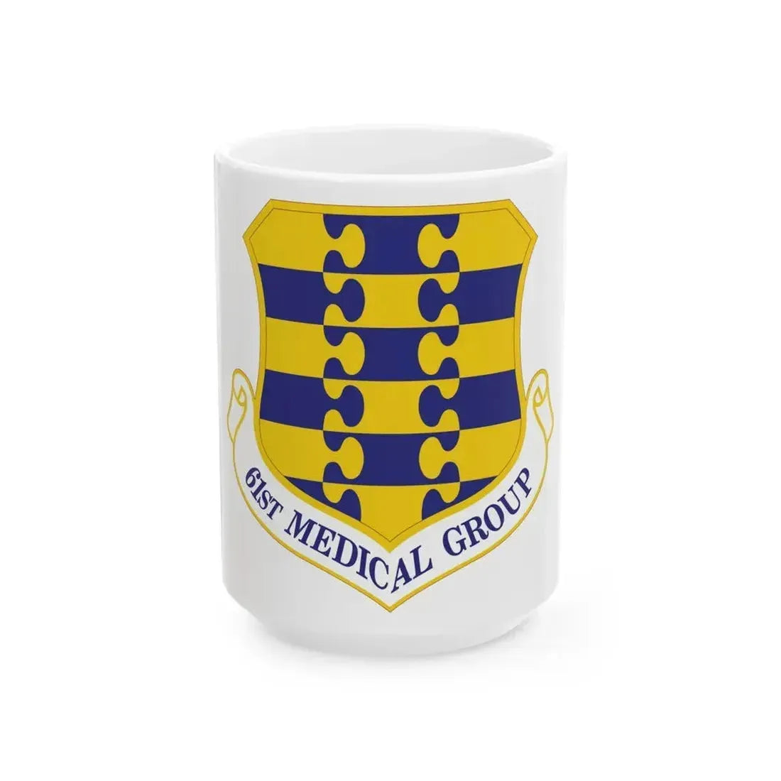 61st Medical Group (U.S. Air Force) White Coffee Mug 15oz - Go Mug Yourself