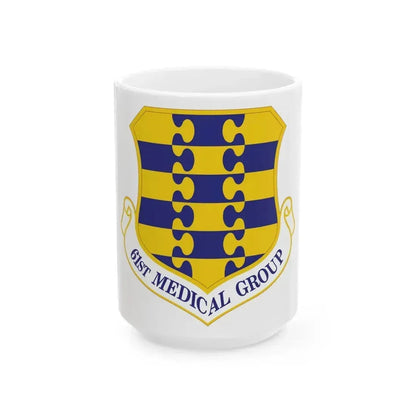 61st Medical Group (U.S. Air Force) White Coffee Mug 15oz - Go Mug Yourself